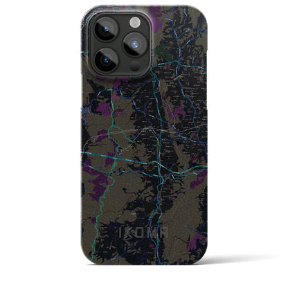 【生駒（奈良県）】地図柄iPhoneケース（バックカバータイプ）