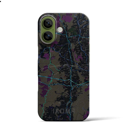 【生駒（奈良県）】地図柄iPhoneケース（バックカバータイプ）