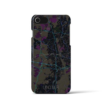 【生駒（奈良県）】地図柄iPhoneケース（バックカバータイプ）