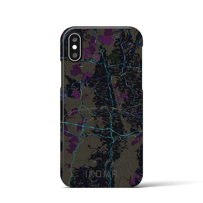 【生駒（奈良県）】地図柄iPhoneケース（バックカバータイプ）