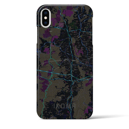 【生駒（奈良県）】地図柄iPhoneケース（バックカバータイプ）