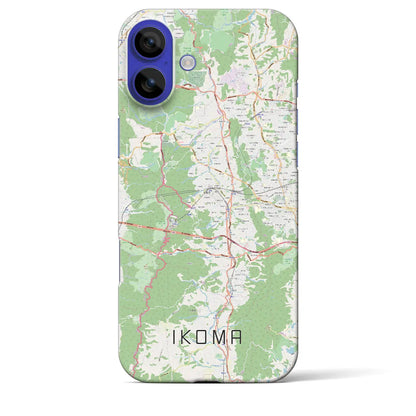 【生駒（奈良県）】地図柄iPhoneケース（バックカバータイプ）ナチュラル・iPhone 16 Pro Max 用