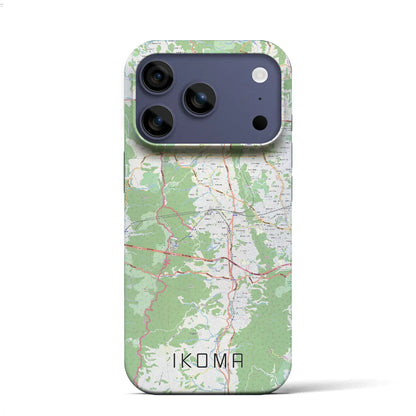 【生駒（奈良県）】地図柄iPhoneケース（バックカバータイプ）