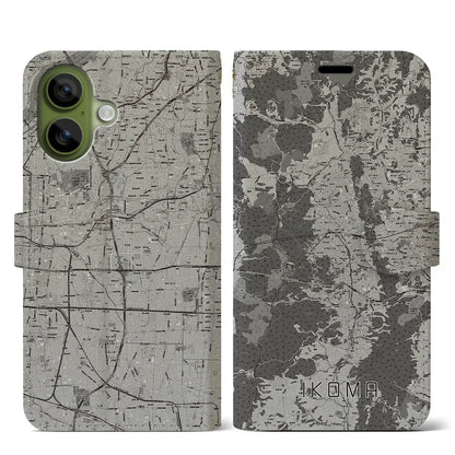 【生駒（奈良県）】地図柄iPhoneケース（手帳タイプ）