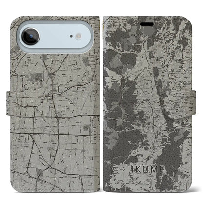 【生駒（奈良県）】地図柄iPhoneケース（手帳タイプ）