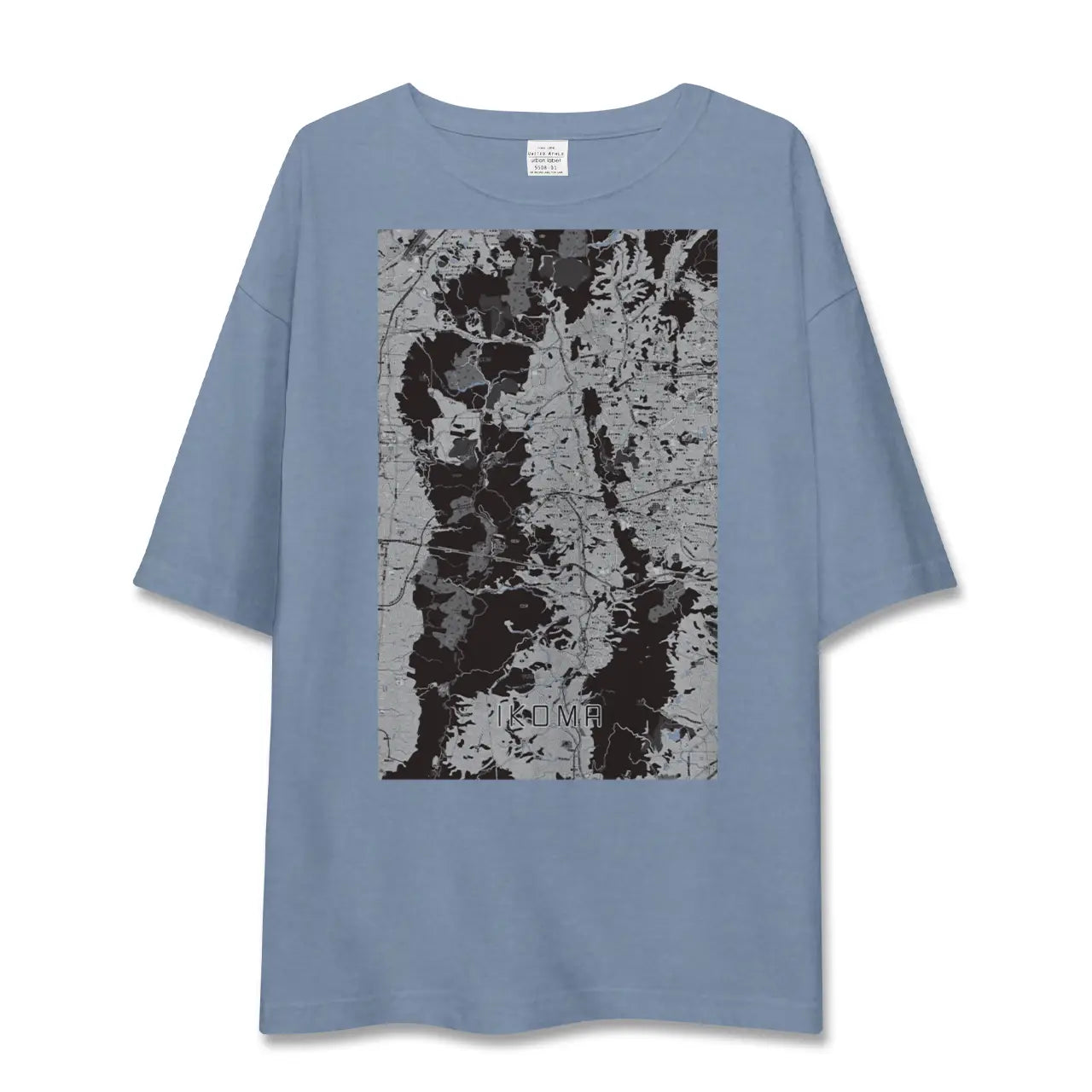 【生駒（奈良県）】地図柄ビッグシルエットTシャツ