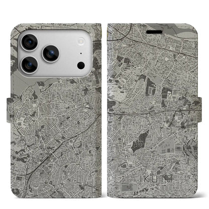 【生田（神奈川県）】地図柄iPhoneケース（手帳タイプ）