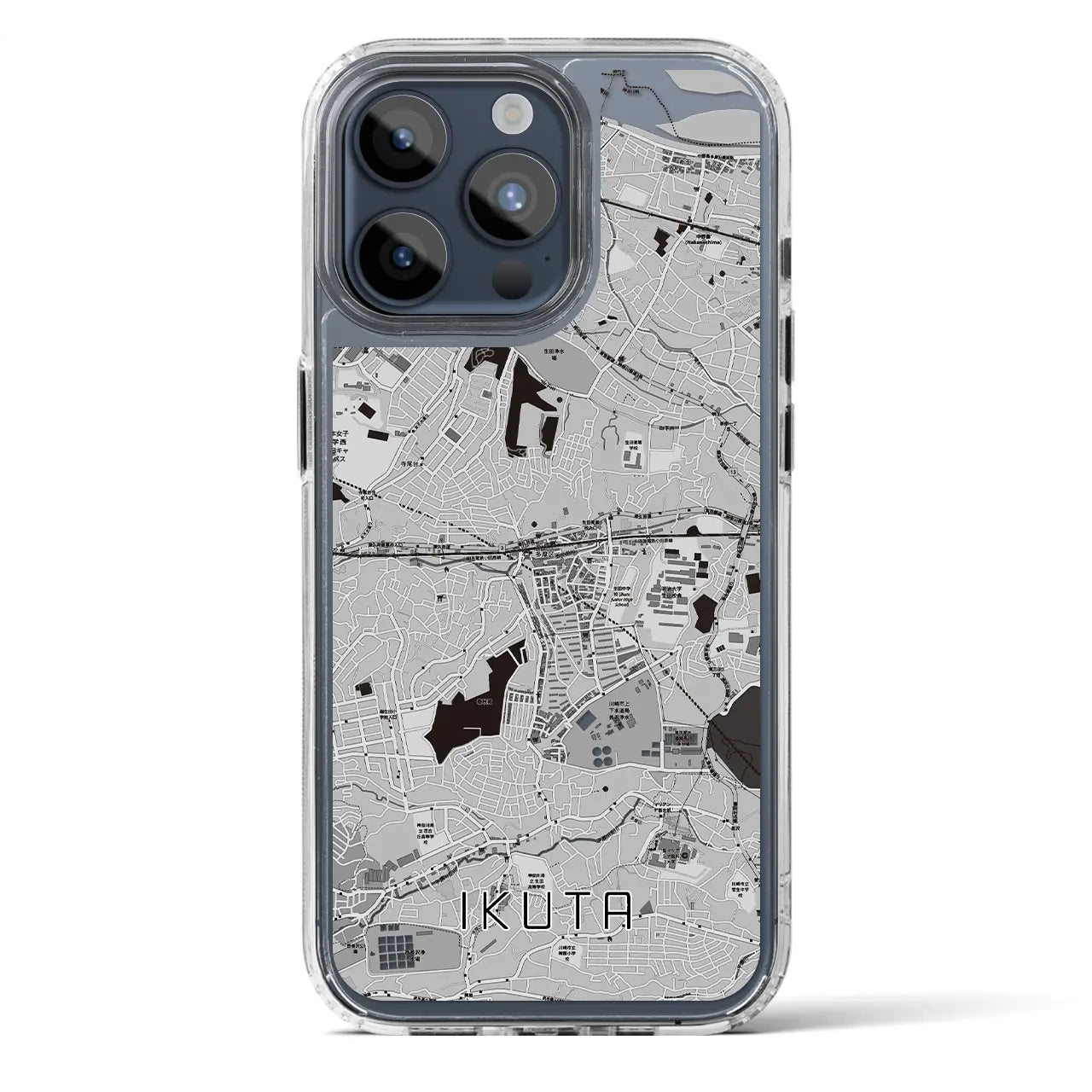 【生田（神奈川県）】地図柄iPhoneケース（MagSafeタイプ）