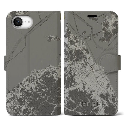 【今治2（愛媛県）】地図柄iPhoneケース（手帳タイプ）