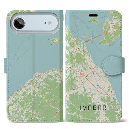 【今治2（愛媛県）】地図柄iPhoneケース（手帳タイプ）