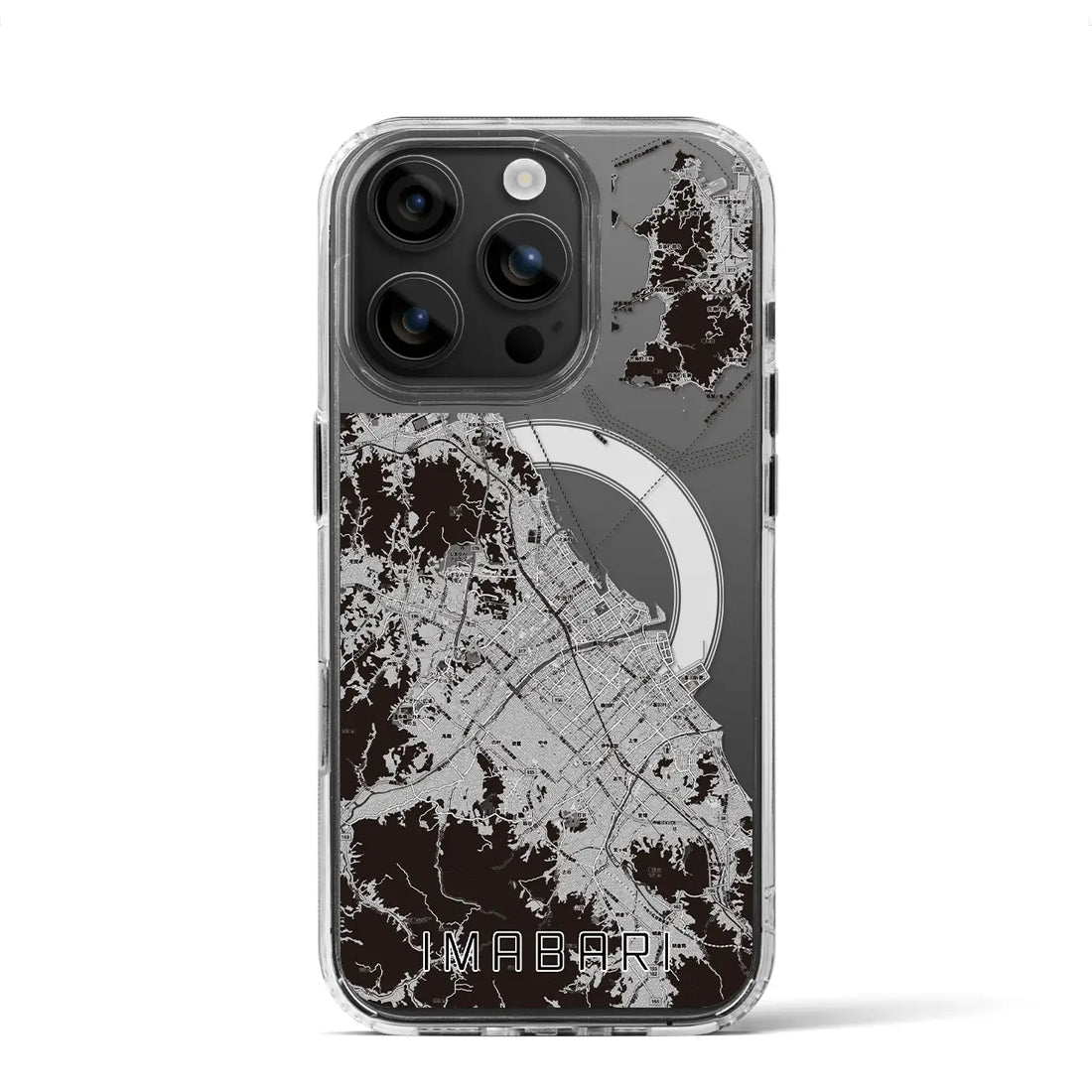 【今治2(愛媛県)】地図柄iPhoneケース(MagSafeタイプ)