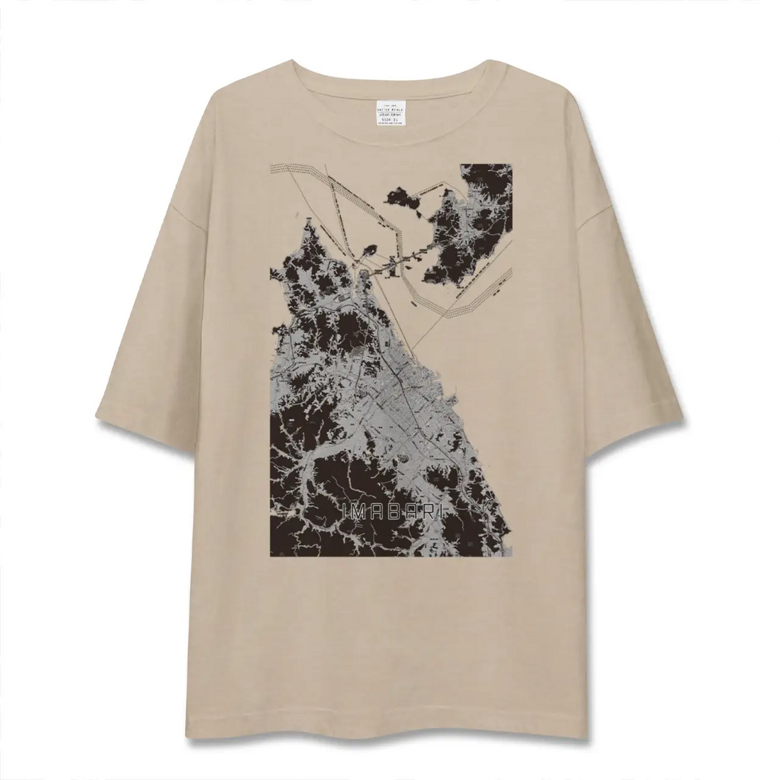 【今治2(愛媛県)】地図柄ビッグシルエットTシャツ