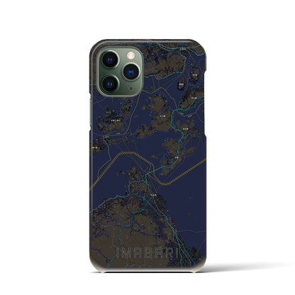 【今治3（愛媛県）】地図柄iPhoneケース（バックカバータイプ）