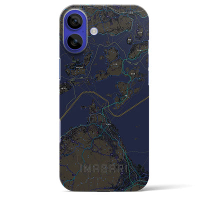 【今治3（愛媛県）】地図柄iPhoneケース（バックカバータイプ）