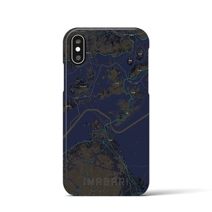 【今治3（愛媛県）】地図柄iPhoneケース（バックカバータイプ）