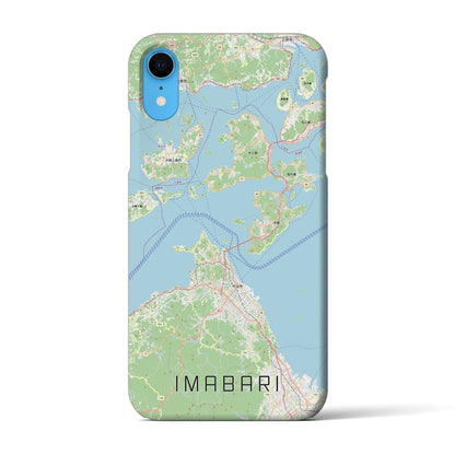 【今治3（愛媛県）】地図柄iPhoneケース（バックカバータイプ）