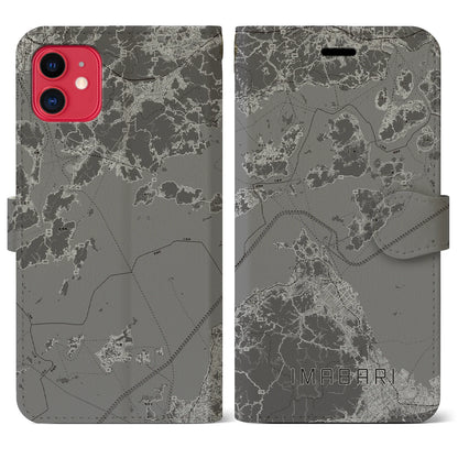 【今治3（愛媛県）】地図柄iPhoneケース（手帳タイプ）