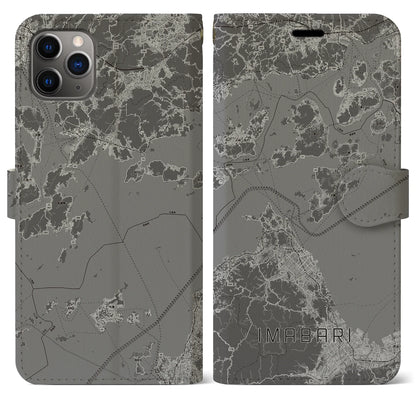 【今治3（愛媛県）】地図柄iPhoneケース（手帳タイプ）