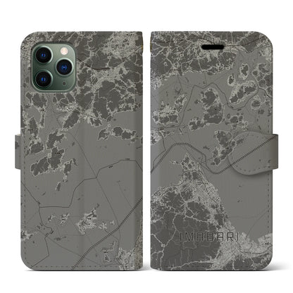 【今治3（愛媛県）】地図柄iPhoneケース（手帳タイプ）