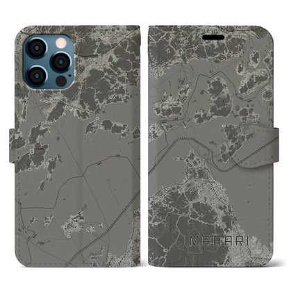 【今治3（愛媛県）】地図柄iPhoneケース（手帳タイプ）