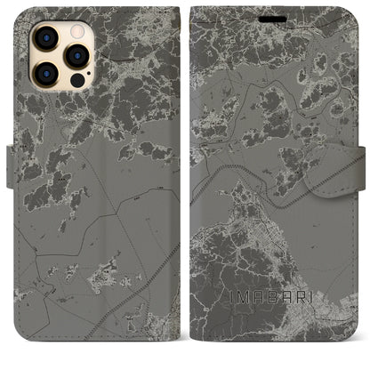 【今治3（愛媛県）】地図柄iPhoneケース（手帳タイプ）