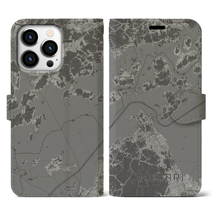 【今治3（愛媛県）】地図柄iPhoneケース（手帳タイプ）