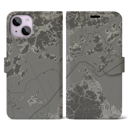 【今治3（愛媛県）】地図柄iPhoneケース（手帳タイプ）