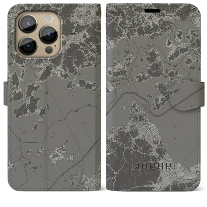 【今治3（愛媛県）】地図柄iPhoneケース（手帳タイプ）