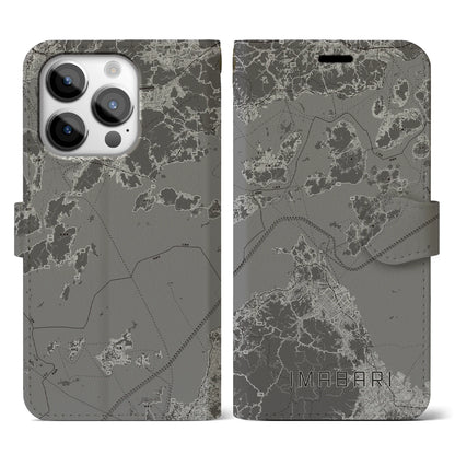 【今治3（愛媛県）】地図柄iPhoneケース（手帳タイプ）