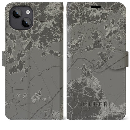 【今治3（愛媛県）】地図柄iPhoneケース（手帳タイプ）