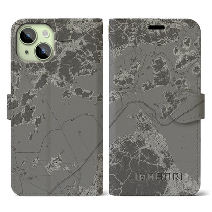 【今治3（愛媛県）】地図柄iPhoneケース（手帳タイプ）