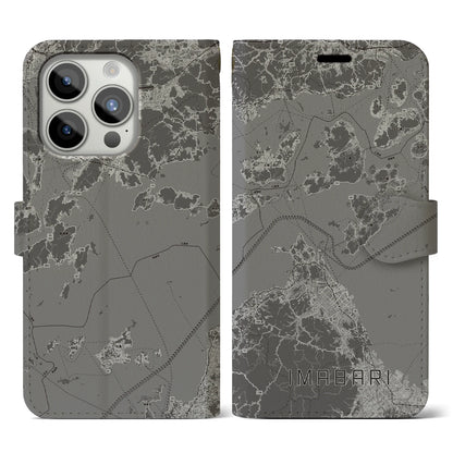 【今治3（愛媛県）】地図柄iPhoneケース（手帳タイプ）