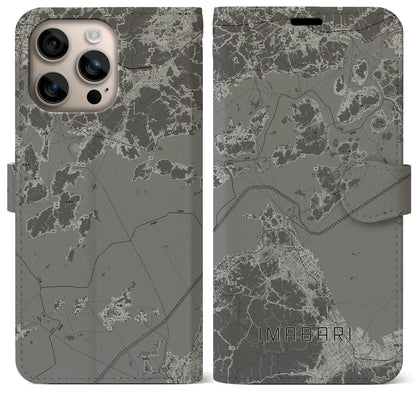 【今治3（愛媛県）】地図柄iPhoneケース（手帳タイプ）