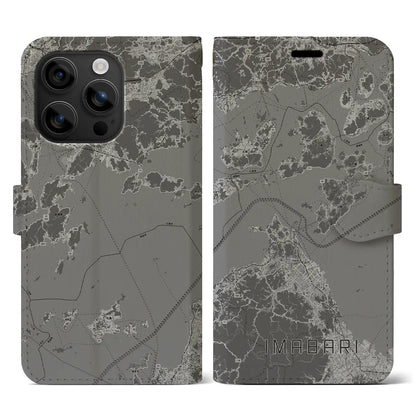 【今治3（愛媛県）】地図柄iPhoneケース（手帳タイプ）