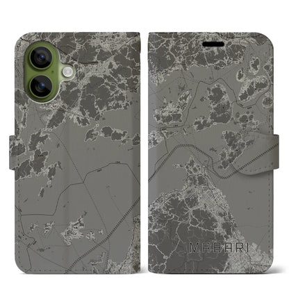 【今治3（愛媛県）】地図柄iPhoneケース（手帳タイプ）