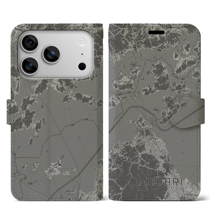 【今治3（愛媛県）】地図柄iPhoneケース（手帳タイプ）