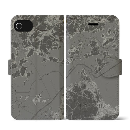 【今治3（愛媛県）】地図柄iPhoneケース（手帳タイプ）