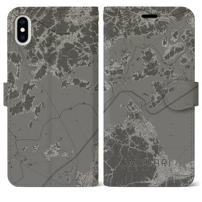 【今治3（愛媛県）】地図柄iPhoneケース（手帳タイプ）