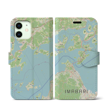 【今治3（愛媛県）】地図柄iPhoneケース（手帳タイプ）