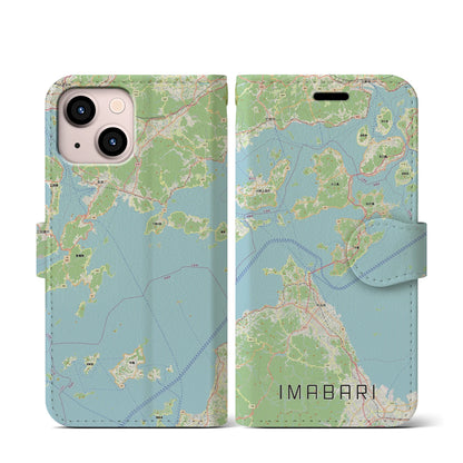 【今治3（愛媛県）】地図柄iPhoneケース（手帳タイプ）