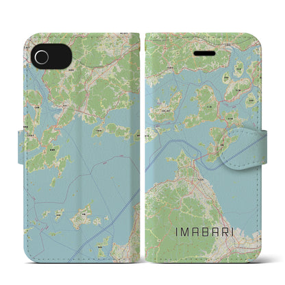 【今治3（愛媛県）】地図柄iPhoneケース（手帳タイプ）