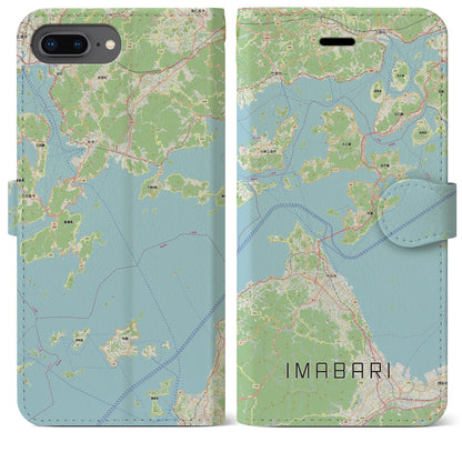 【今治3（愛媛県）】地図柄iPhoneケース（手帳タイプ）