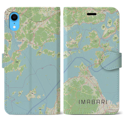 【今治3（愛媛県）】地図柄iPhoneケース（手帳タイプ）