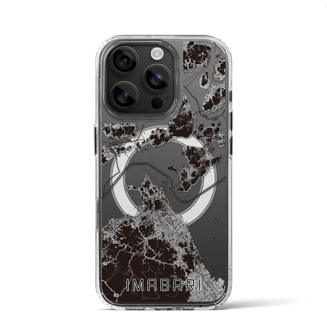 【今治3(愛媛県)】地図柄iPhoneケース(MagSafeタイプ)