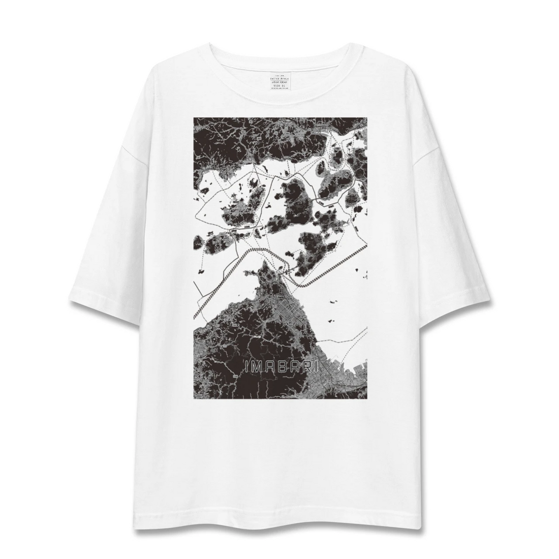 【今治3（愛媛県）】地図柄ビッグシルエットTシャツ
