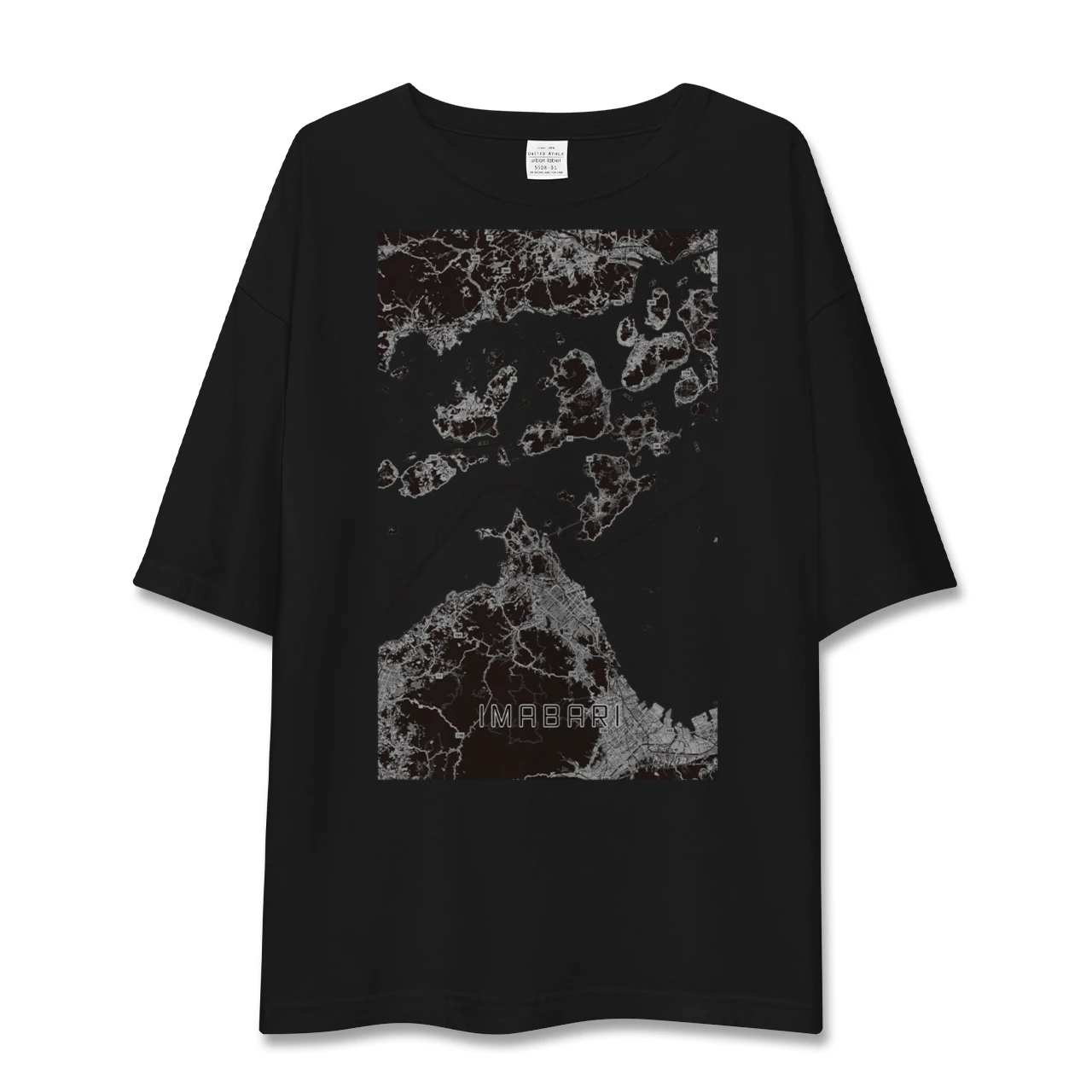 【今治3（愛媛県）】地図柄ビッグシルエットTシャツ