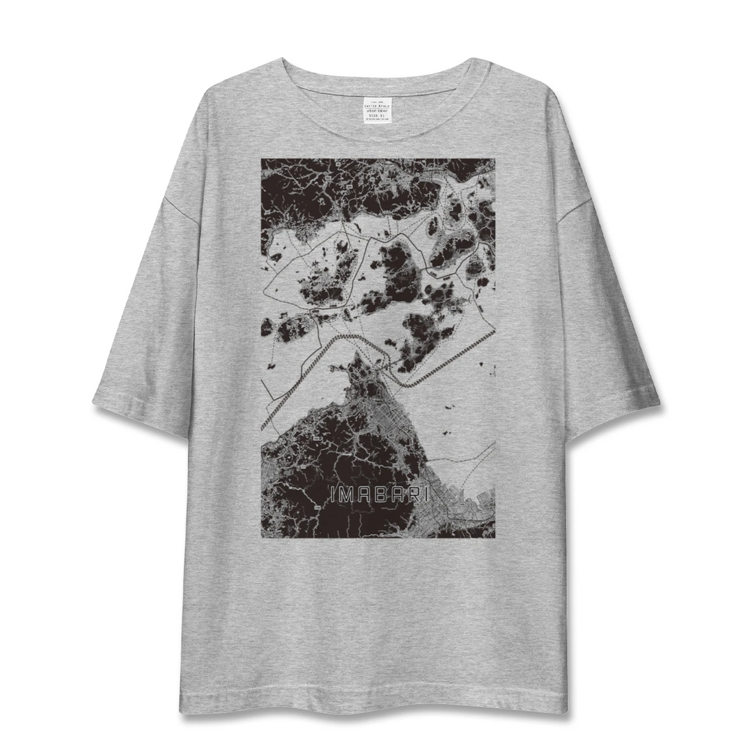 【今治3(愛媛県)】地図柄ビッグシルエットTシャツ