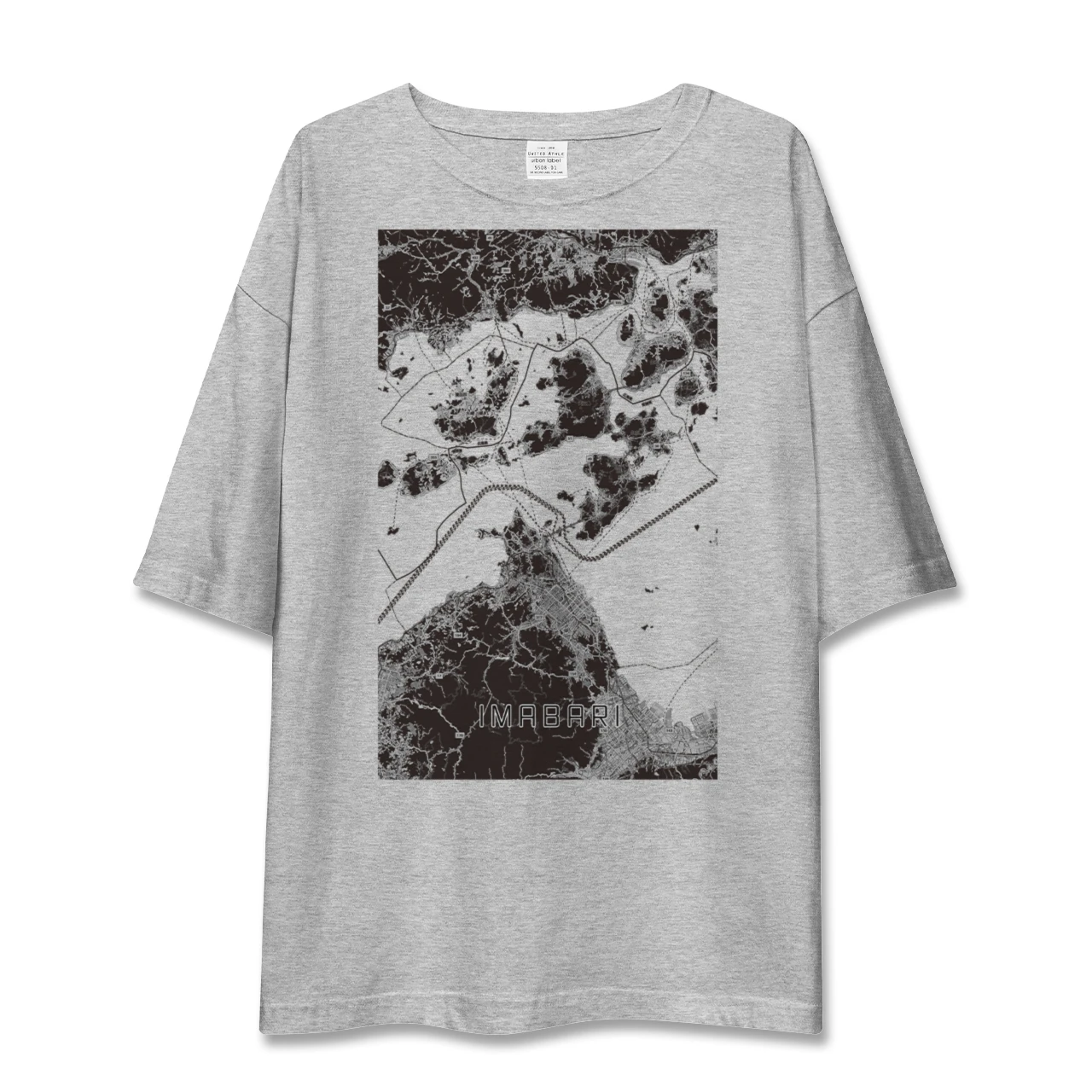 【今治3（愛媛県）】地図柄ビッグシルエットTシャツ