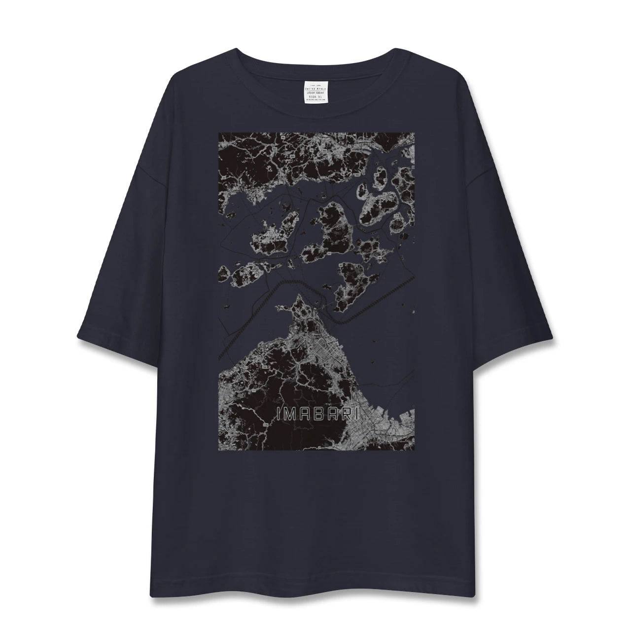 【今治3（愛媛県）】地図柄ビッグシルエットTシャツ