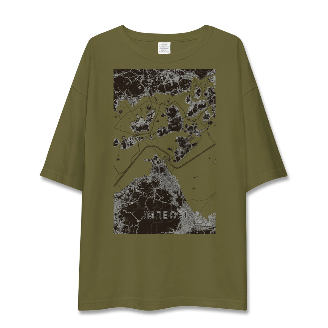 【今治3(愛媛県)】地図柄ビッグシルエットTシャツ